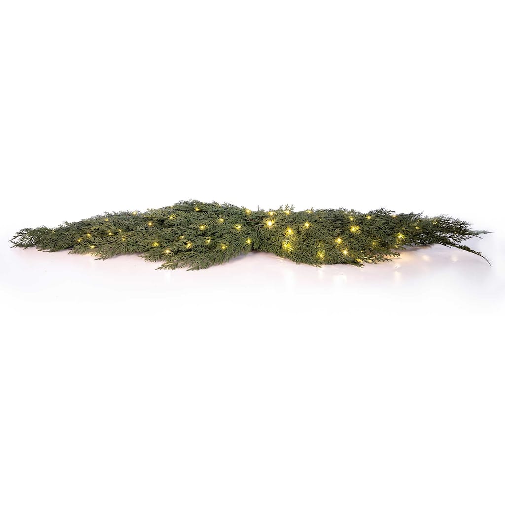 Pre-Lit LED Table Top Swag - Cedar - 46