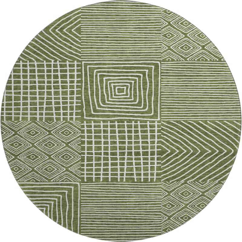 Premium Washable Super Soft Geo Motif Mayfield Rug