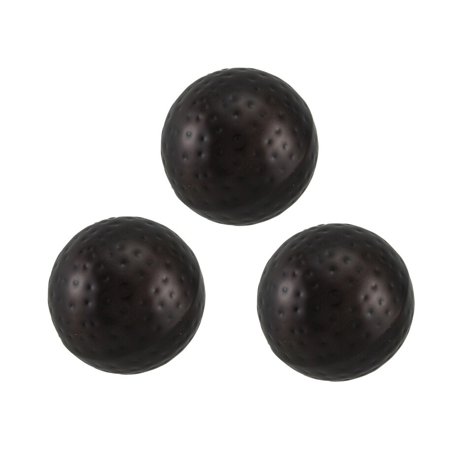 Shop 3 Piece Polished Antique Copper Finish Dimpled Metal Decor