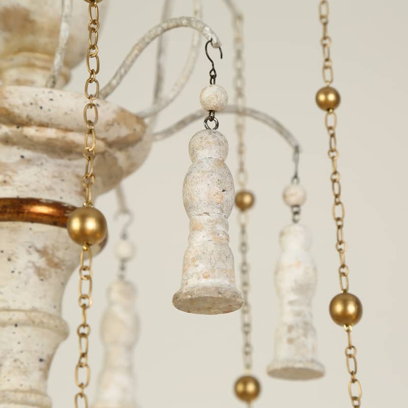 The Gray Barn Farmhouse Wood Chandelier French Country Classic Lights