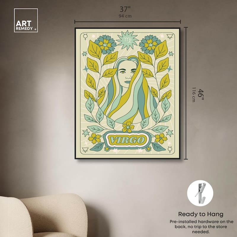 Virgo Stars Card Canvas by Art Remedy