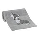 preview thumbnail 1 of 2, Bedtime Originals Little Rascals Gray Fox Soft Baby Blanket