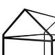 preview thumbnail 13 of 12, Black Twin Size Metal House Frame Platform Bed with Floor for Kids, Boys and Girls
