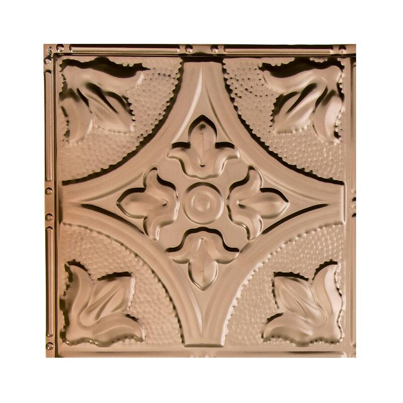 Great Lakes Tin Jamestown Lay-in Ceiling Tile - Champagne - Sample