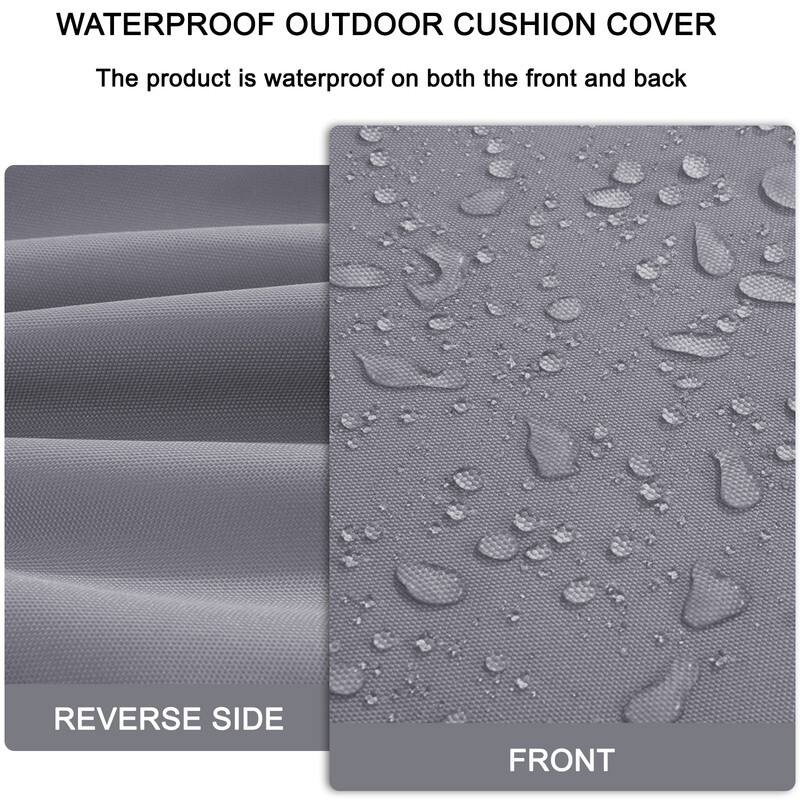 Outdoor Loveseat Cushion Set (Set of 1 Seats,48x24in, 2 Backs,24x18in )