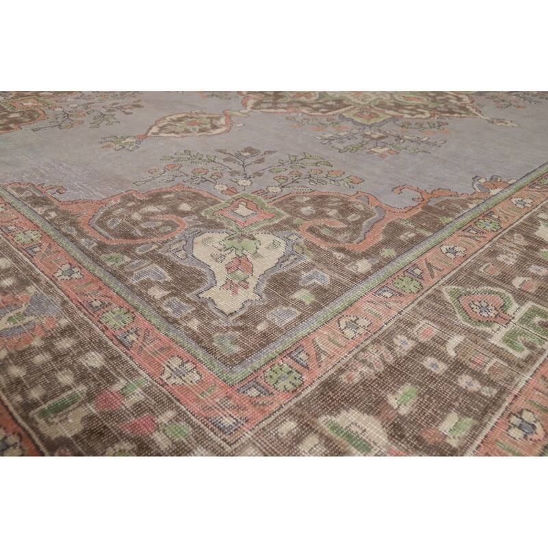 Gray Tabriz Persian Area Rug Hand-Knotted Wool Carpet - 8'3"x 11'1"