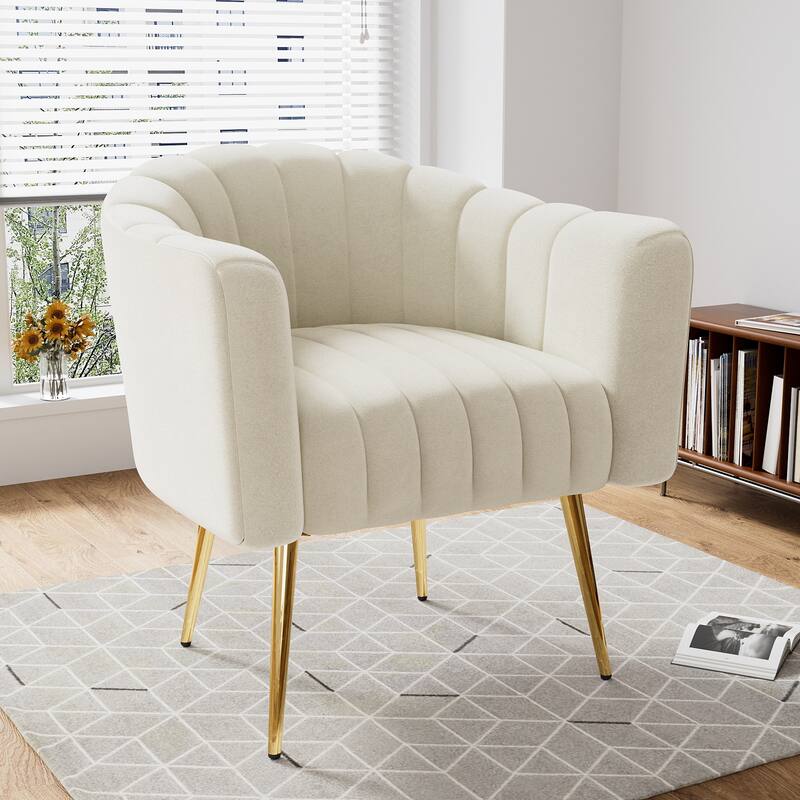 Ouyessir Oversized Modern Upholstered Accent Chair with Tufted Back
