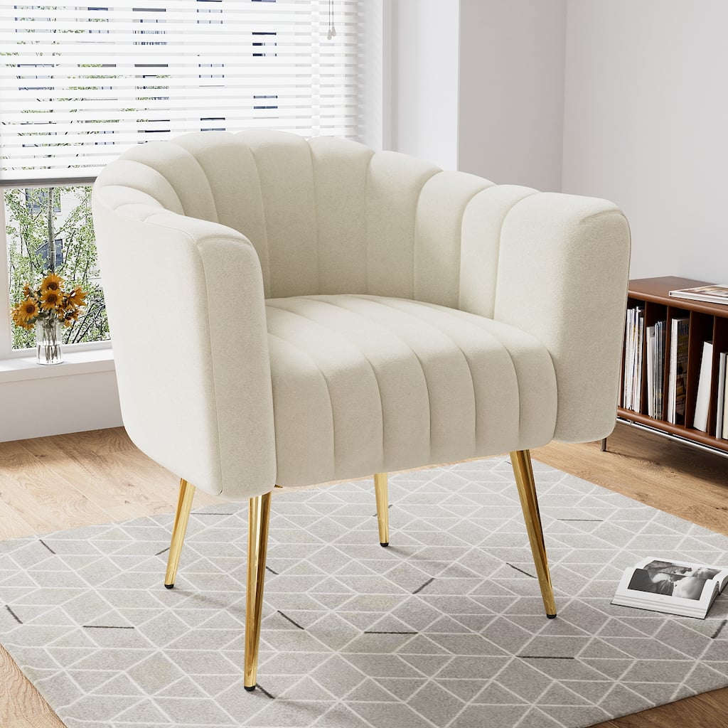 Ouyessir Oversized Modern Upholstered Accent Chair with Tufted Back