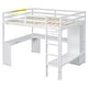 preview thumbnail 23 of 22, Solid Wood Loft Bed with L-Shaped Desk