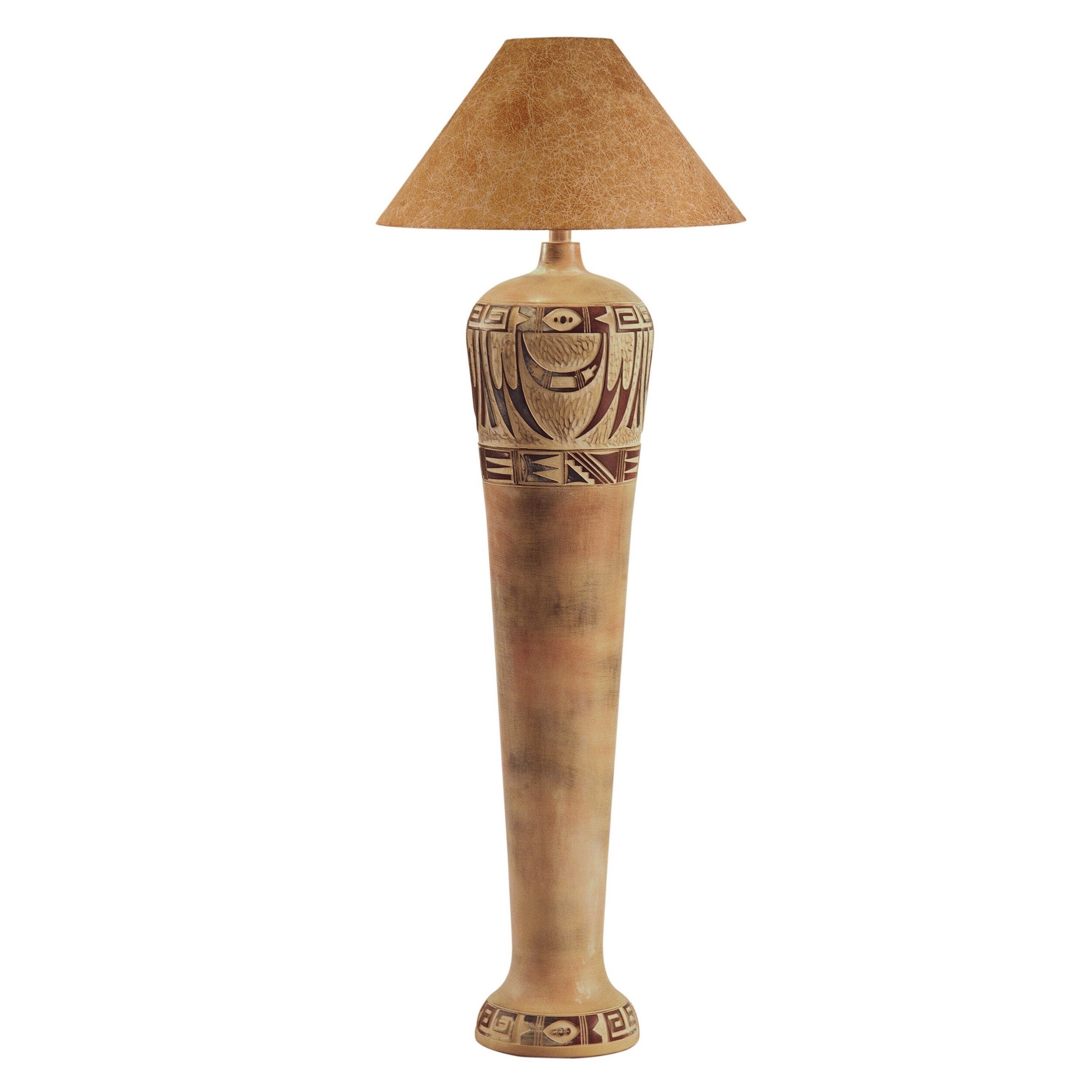 Tall outlet curved lamp