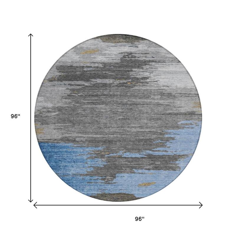 HomeRoots Abstract Transitional Rectangle Outdoor Rug