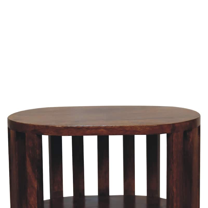 Modern Double Shelf Nightstand For Bedroom, Living Room