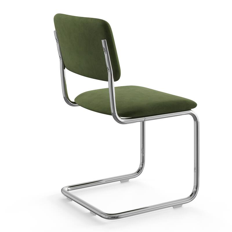 Hayward Velvet Side Chair Chrome Frame (Set Of 2)