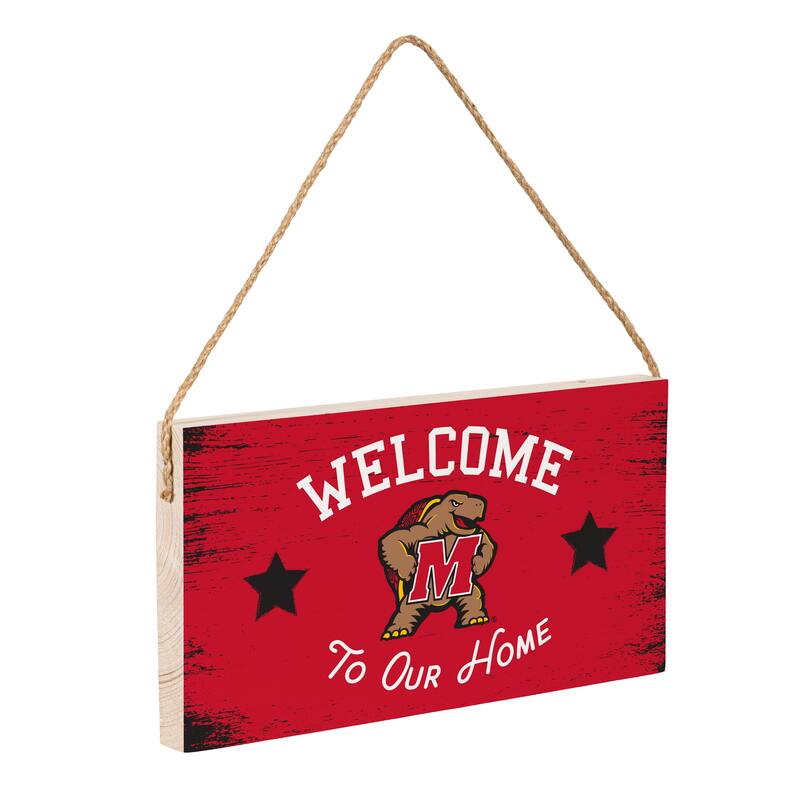 University of Maryland Wooden Door Decor Wall Sign - Multi-Color