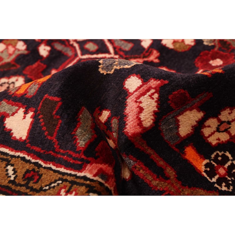 ECARPETGALLERY Hand-knotted Andelz Navy Wool Rug - 3'3 x 7'5