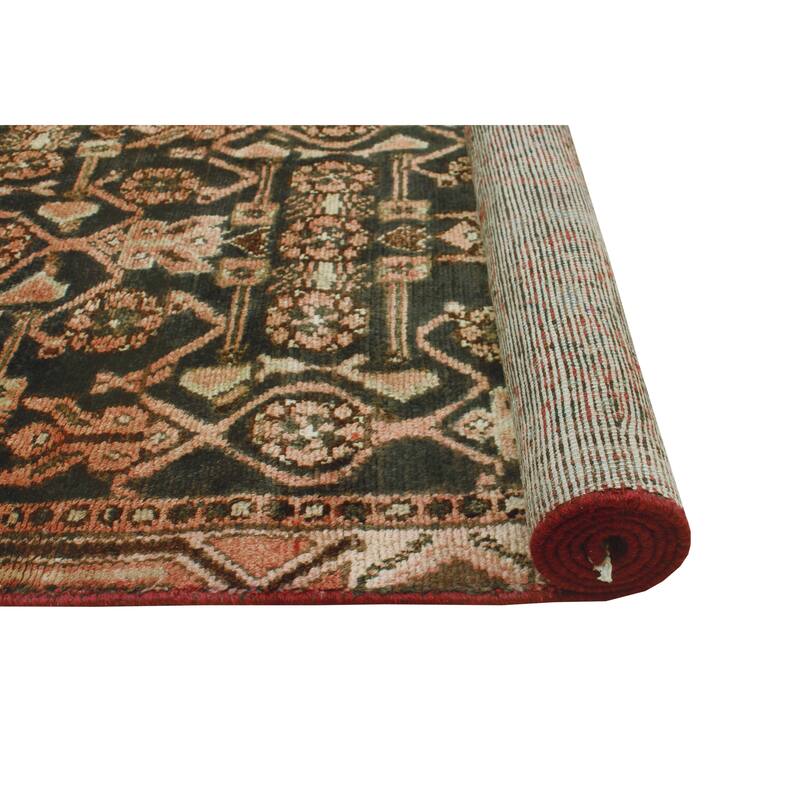 Fine Vintage Distressed Theron Charcoal/Beige Runner - 2'7" x 8'9"