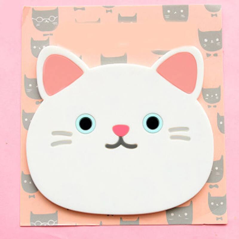 Silicone Funny Cat Coasters Coffee Cup Mats 3 pack