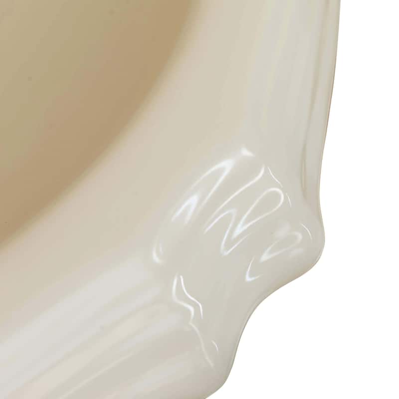 Fine Fixtures Ceramic 22-inch White Pedestal Sink - 22"