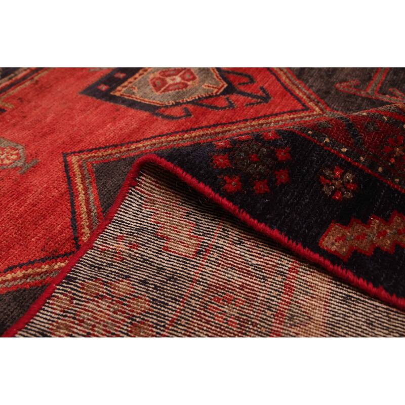 ECARPETGALLERY Hand-knotted Konya Anatolian Black, Red Wool Rug - 4'5 x 9'3