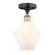 Option Cased Matte White / Black Antique Brass