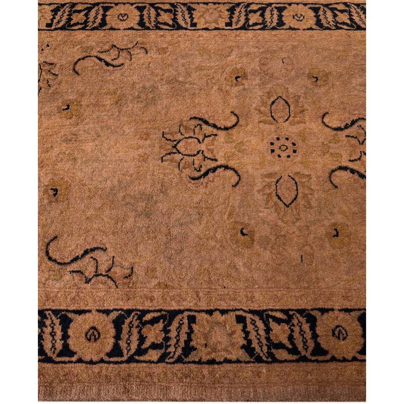 Overdyed One-of-a-Kind Hand-Knotted Area Rug - Brown - 2' 7" x 12' 7"