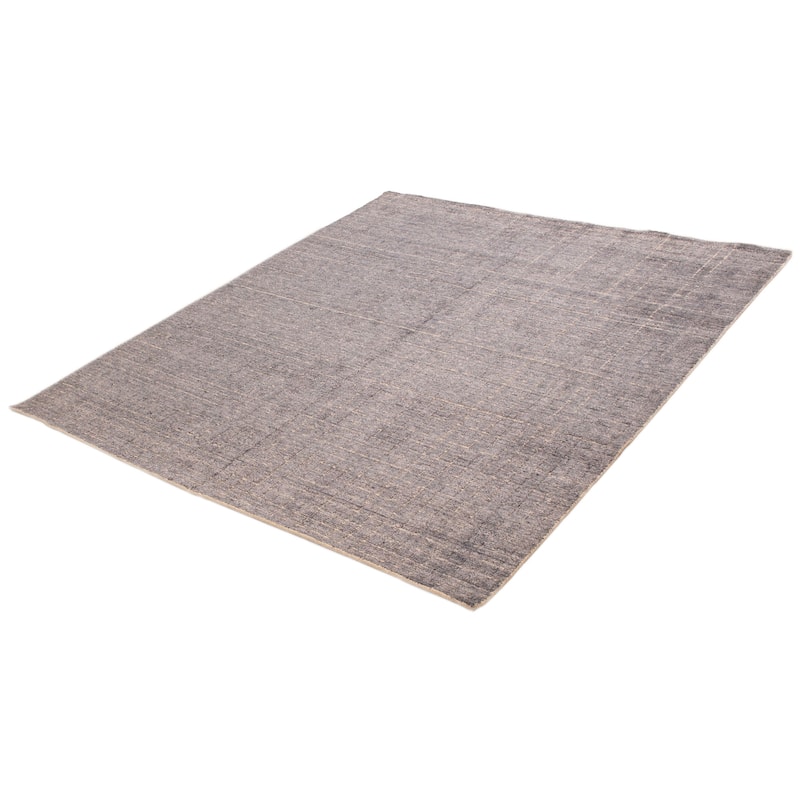 ECARPETGALLERY Hand Loomed Kashkuli Gabbeh Grey Silk Rug - 8'4 x 9'7