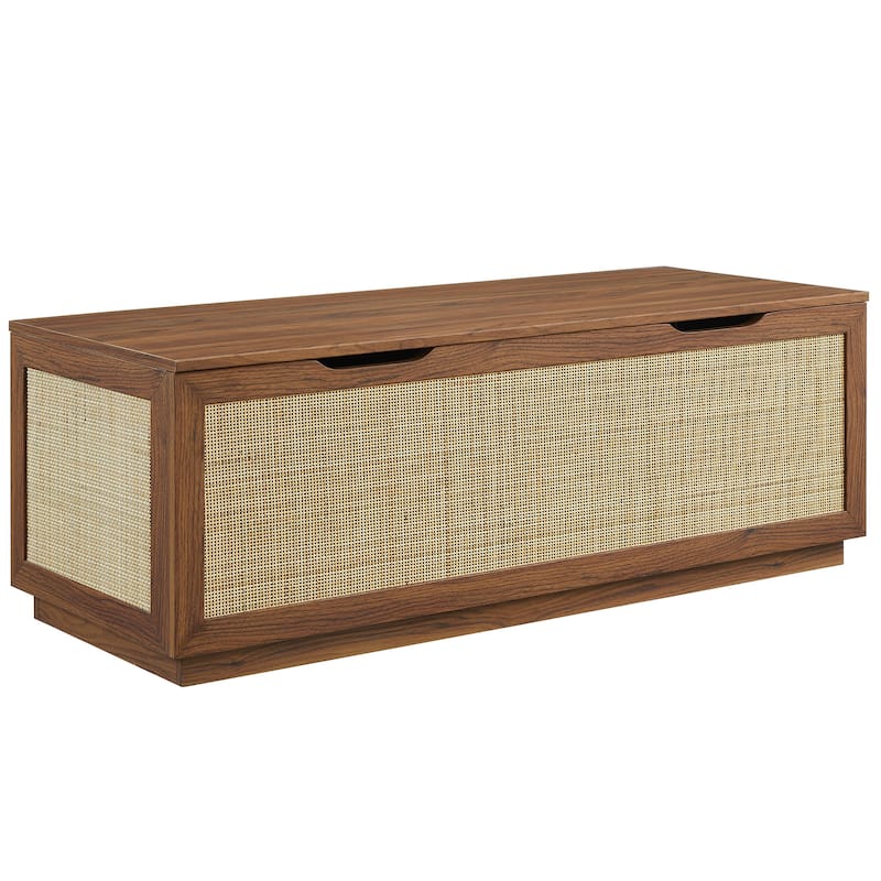 Soma Fluted 3-in-1 Hall Tree With Storage Bench and Coat Rack