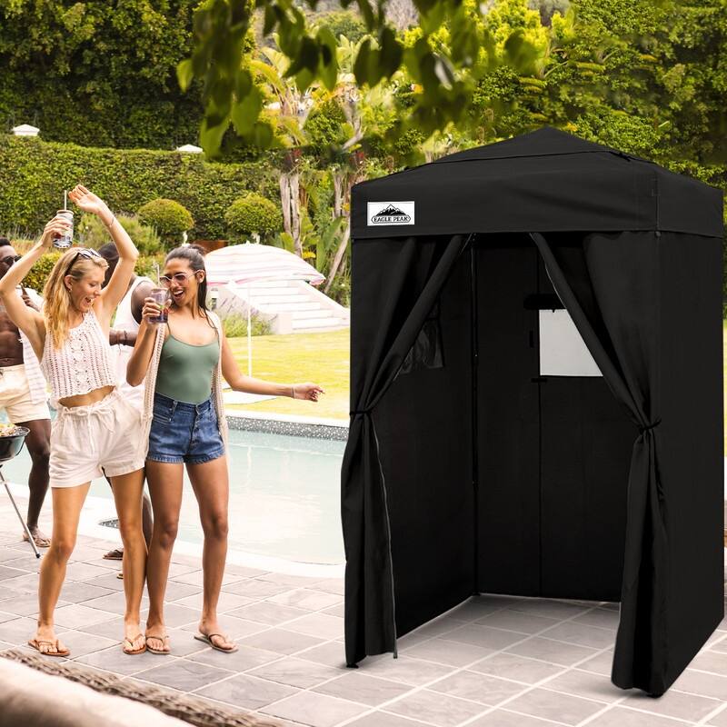 EAGLE PEAK Flex Compact 4x4 Pop-up Canopy Changing Room, Portable Privacy Dressing Room