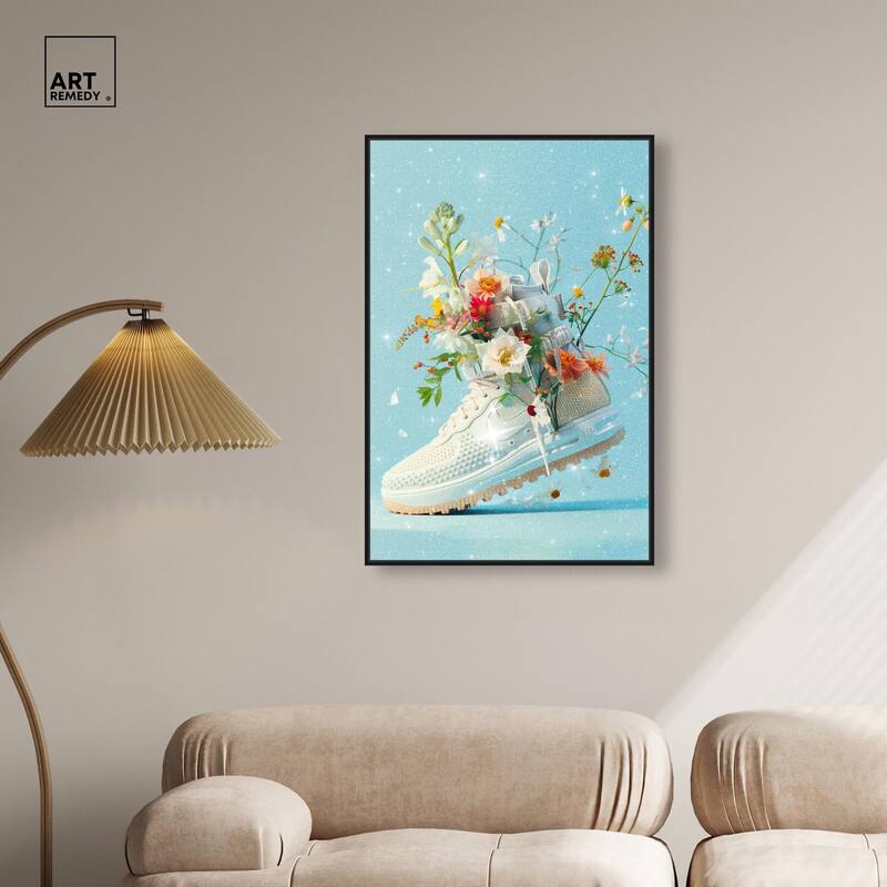 Light Sneaker Bouquet Canvas by Art Remedy