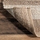 preview thumbnail 4 of 13, Nuloom Alisia Flatweave Striped Jute Area Rug