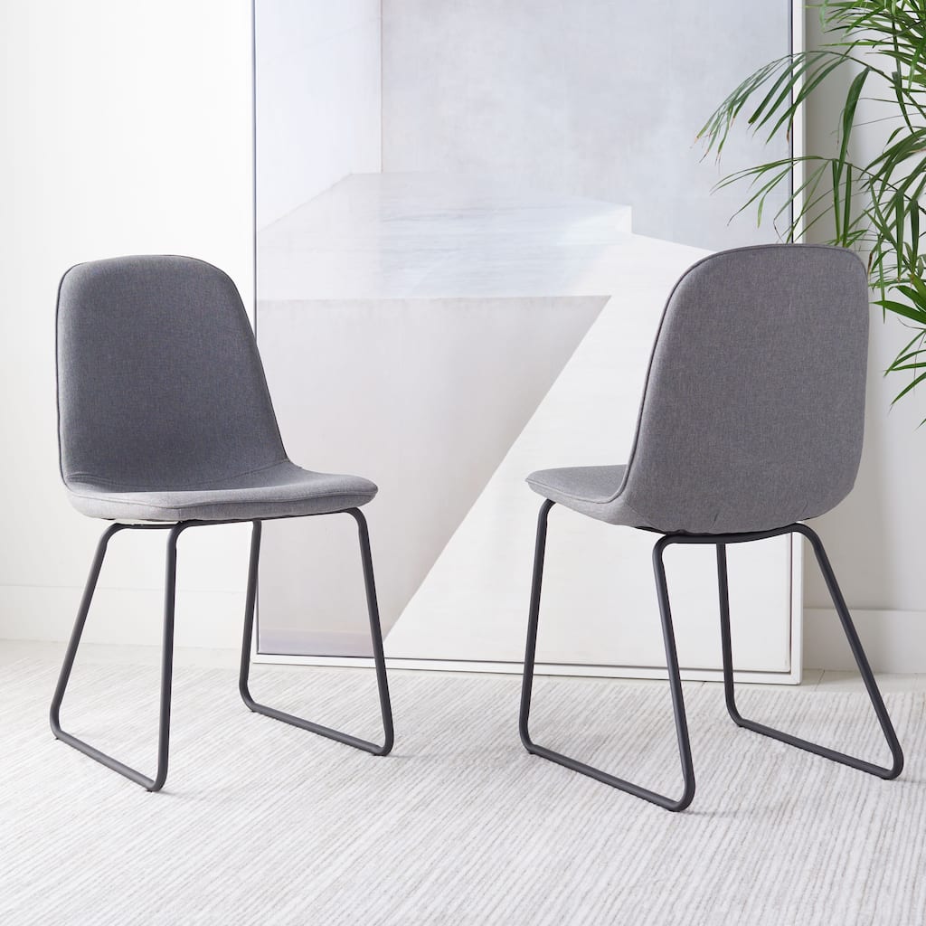 SAFAVIEH Herma Mid-Century Dining Room Chair (Set of 2) - 20.5" W x 16.5" L x 32.3" H - 20Wx17Dx32H