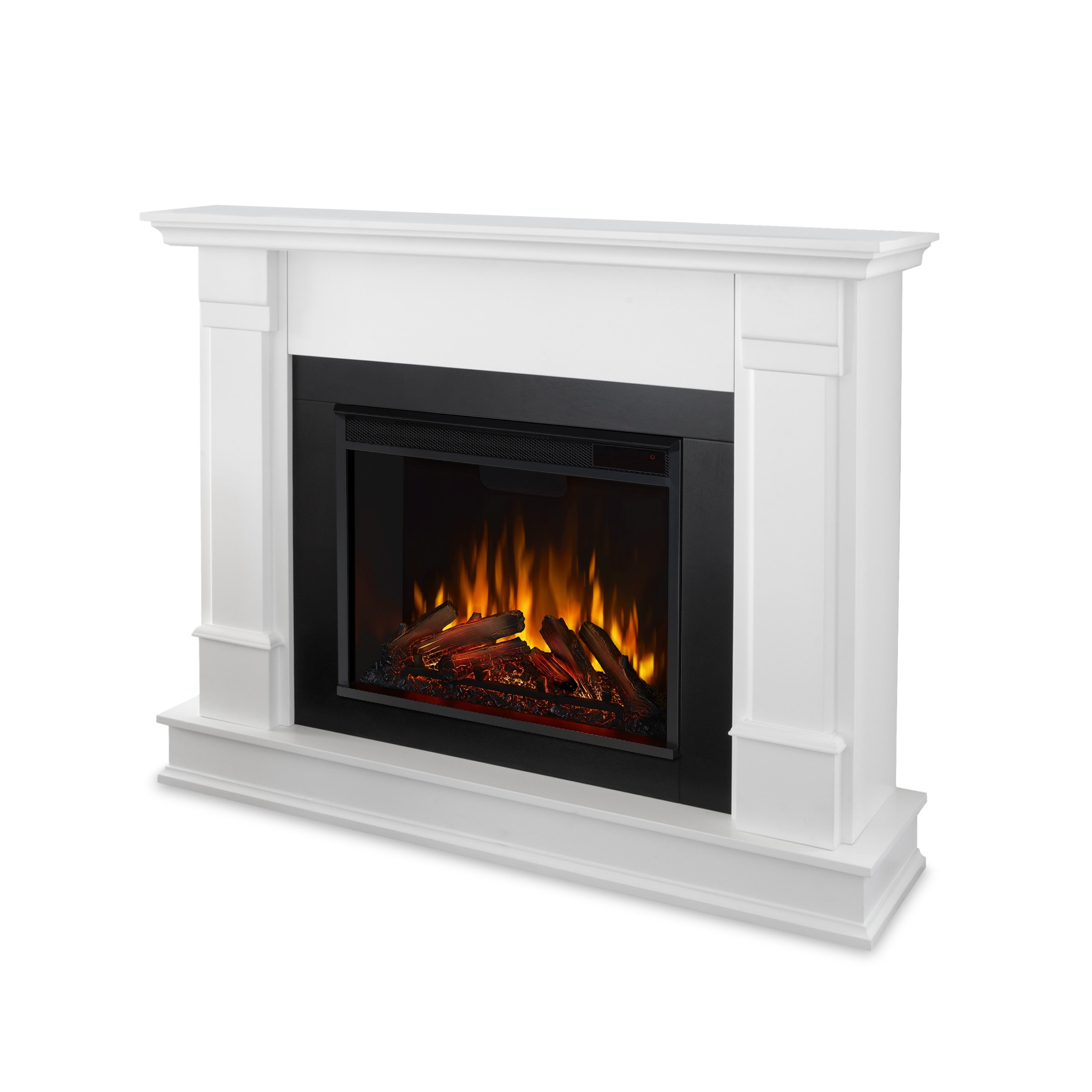 Shop Silverton White Electric Fireplace Overstock 6805730