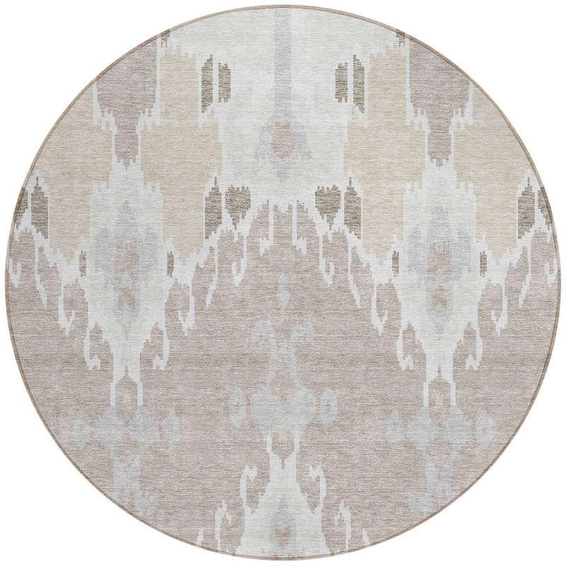 HomeRoots Ikat Transitional Rectangle Outdoor Rug