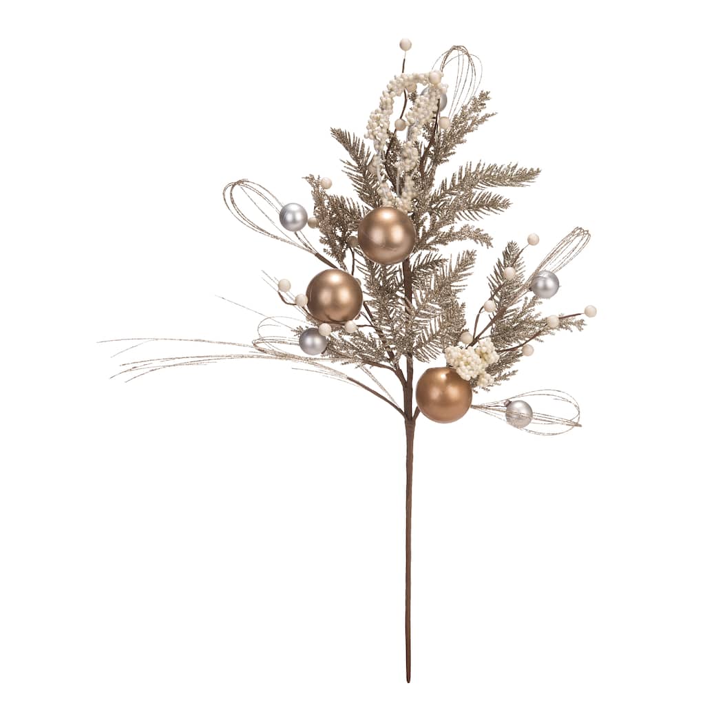 Transpac Foam 28 in. Multicolor Christmas Holiday Metallic Spray