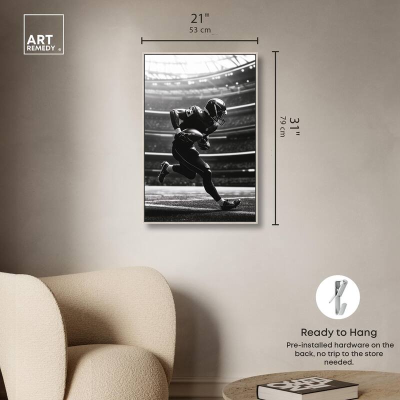 Football Stadium Canvas by Art Remedy