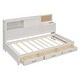 preview thumbnail 6 of 11, Twin Size Relaxation Daybed with Drawers & Sockets & Shelf