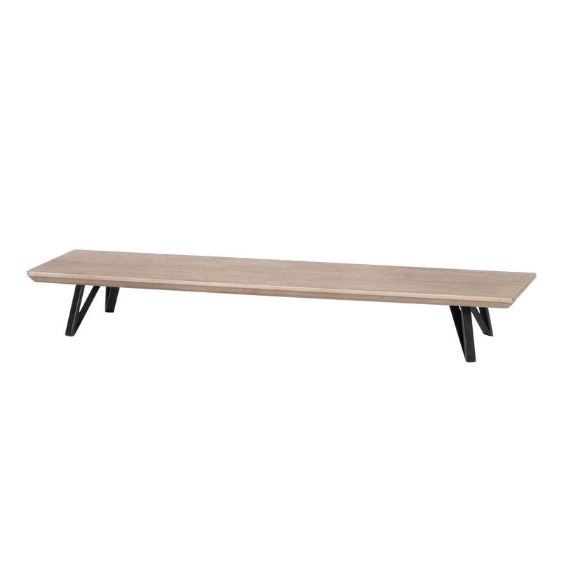 Jani Wood Monitor Stand Riser Desk - Ergonomic Design Stand, Desktop Organizer Table for Home, Office Workspace, Gaming Desk
