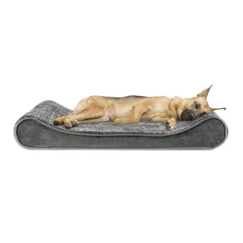 ONETAN-Standard Foam Inner Waterproof Lounger Cradle Mattress Contour Pet Bed w/ Removable Cover for Dogs & Cats,
