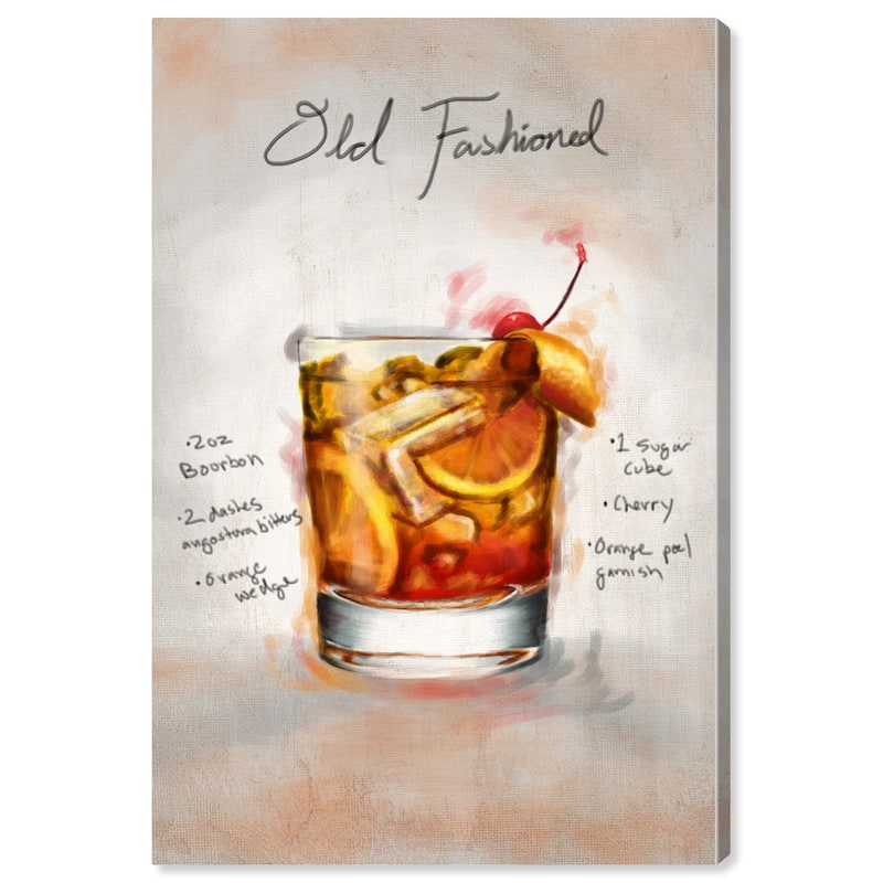 Wynwood Studio 'Old Fashion Cocktail5' Drinks Wall Art Canvas Print