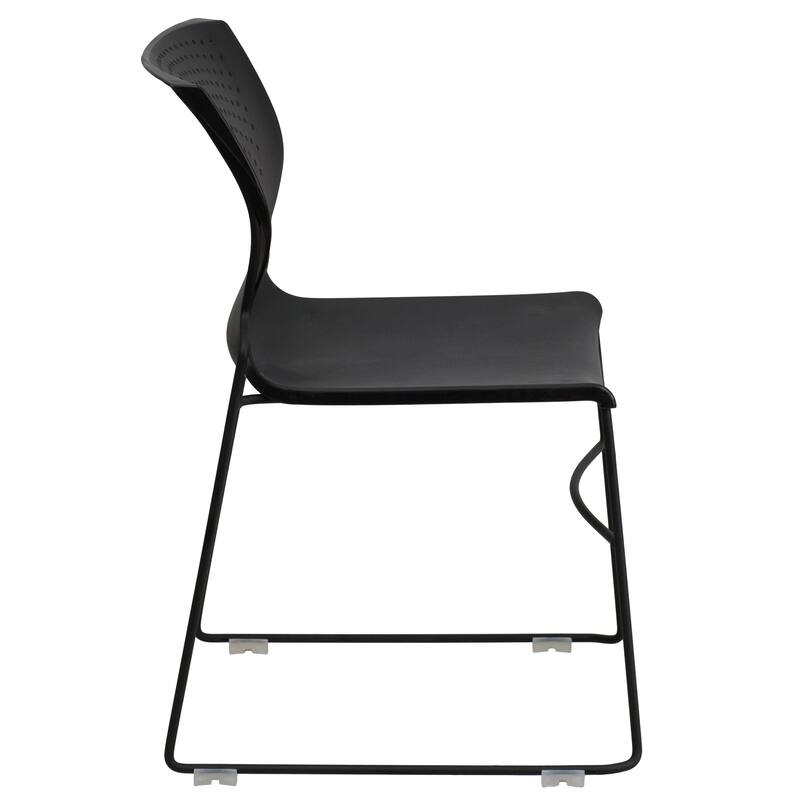 5 Pack 661 lb. Capacity Full Back Stack Chair with Powder Coated Frame