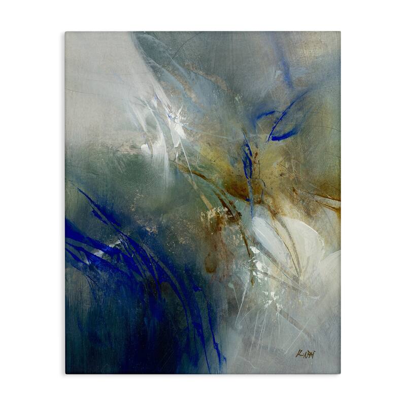 Stupell Blue & Neutrals Distortion Canvas Wall Art Design By K. Nari - 30 x 40