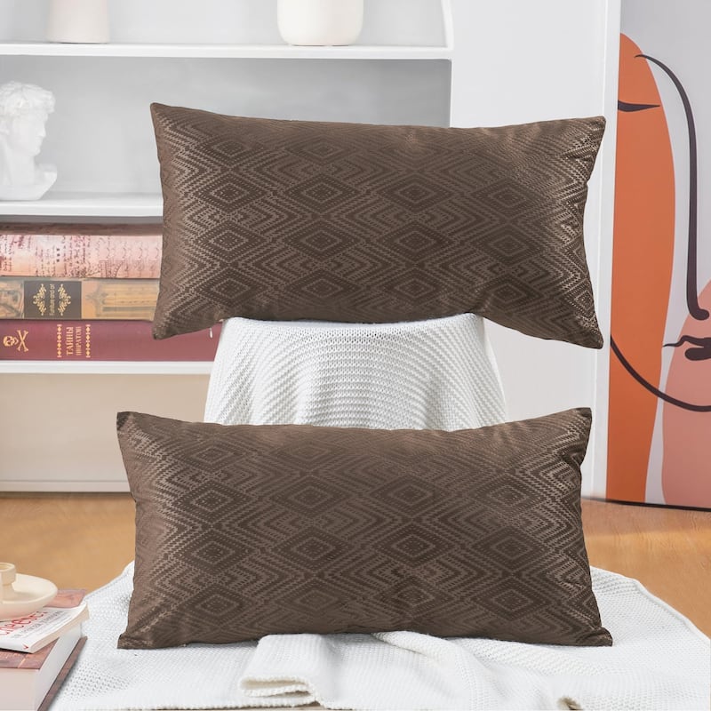 Tonopah Ikat Velvet Throw Pillow Cover Set, NO INSERT