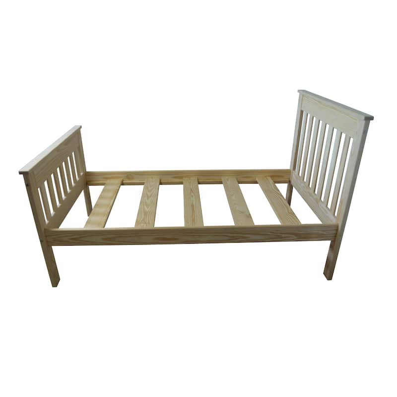 Harmony Unfinished Solid Pine TwinXL Bed