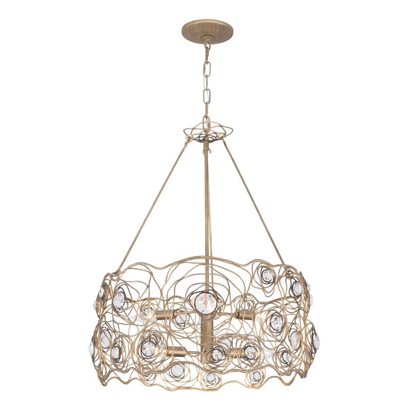Varaluz Ethereal Rose Chandelier - Havana Gold Ombre