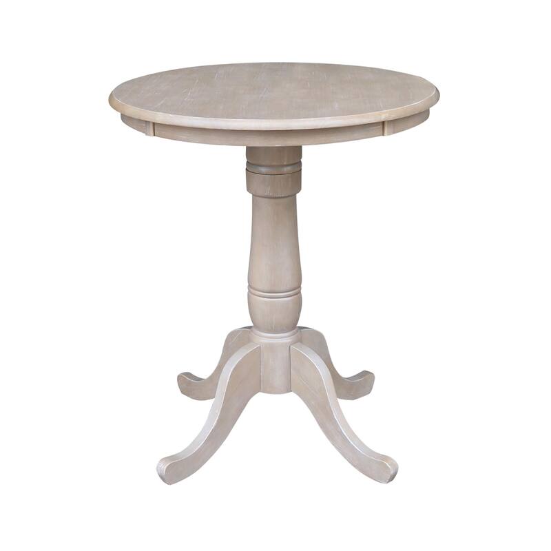30" Round Pedestal Gathering Height Table with 2 Stools - 3 Piece Set