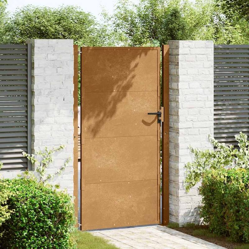 vidaXL Garden Gate Corten Steel