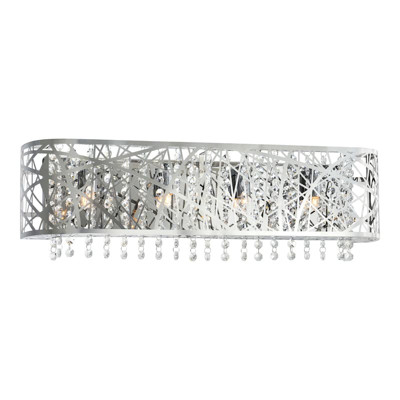 Eternity 4 Light Vanity Light With Chrome Finish - Stainless Steel - Stainless Steel