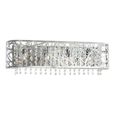 Eternity 4 Light Vanity Light With Chrome Finish - Stainless Steel