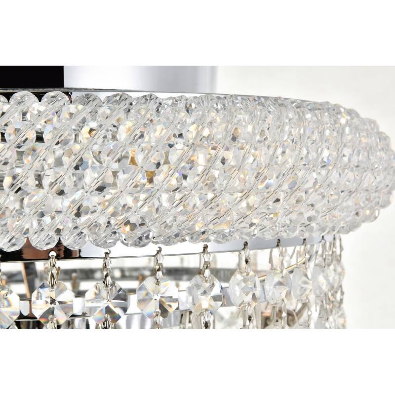 Somette Geneva 4-light 12-inch Flush-Mount Chandelier - 12 Inch