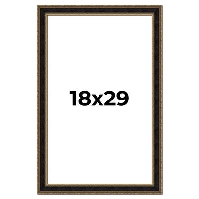18x29 Frame Gold Antique Vintage Sold Wood Picture Frame | 1.75 Inch
